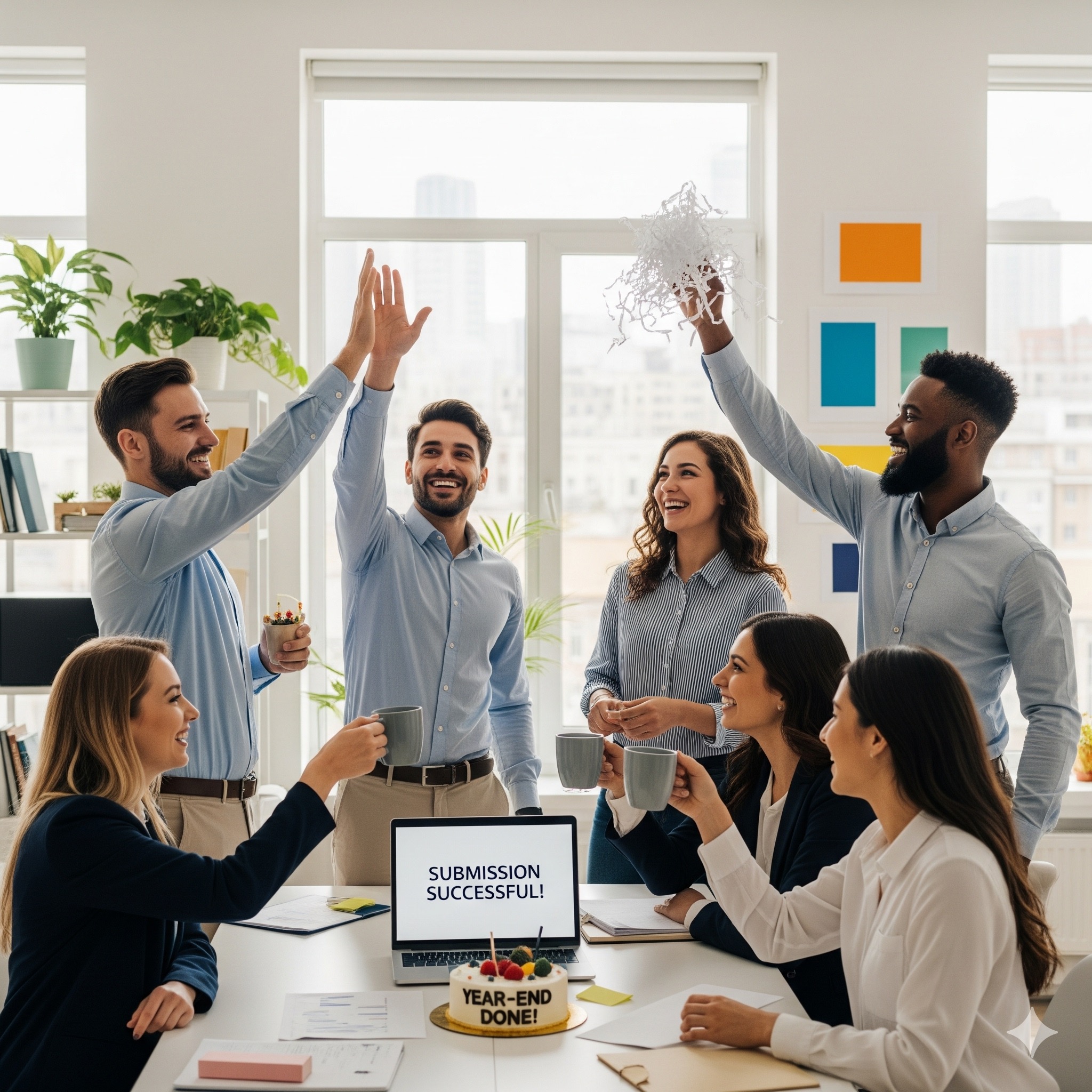 MA & Co Accountants team celebrating success